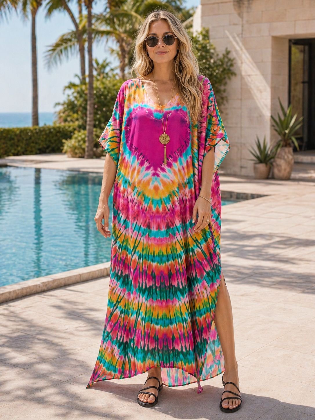Women's Plus Size Moroccan Pri - Cover Up Kaftan 评论和价格