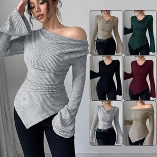 Women's Blouse Longsleeve Soli - Blouse Off Shoulder 评论和价格